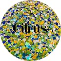 Green Yellow Dots Polyester Glitter | Craft Glitter | Glitter for Arts & Crafts | Tumblers | Cosmetics | Nails | Epoxy Resin Art | Slime | DIY | Body