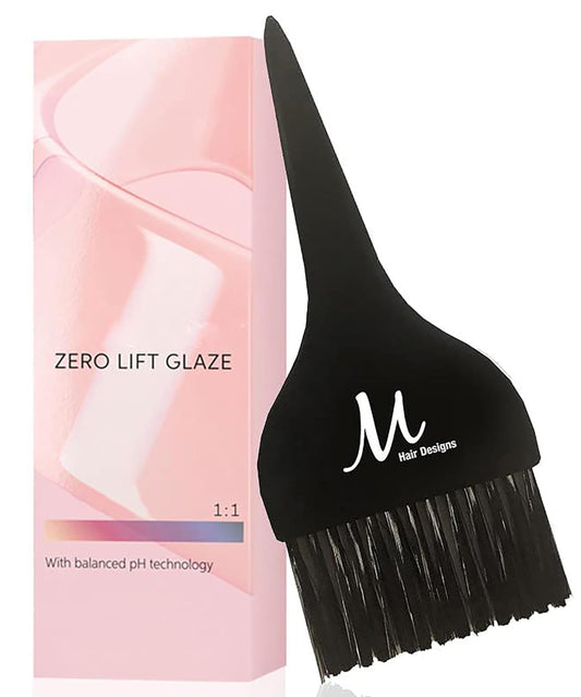 Shinefinity Zero Lift Glaze 09/65 Very Light Blonde Violet Mahogany Demi-Permanent Hair Color 2 Ounce and M Hair Designs Tint Brush (Bundle) Beauty & Personal Care M Hair Designs