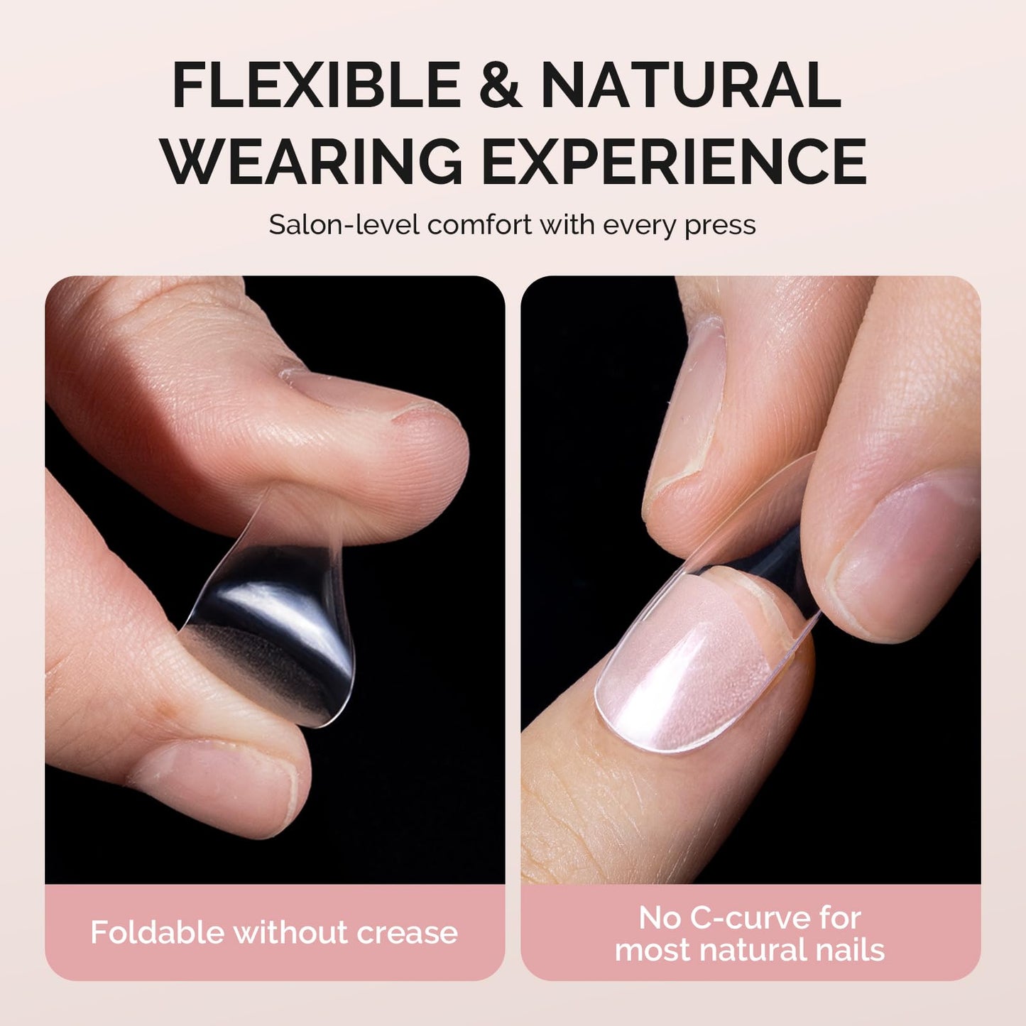 MelodySusie Extra Short Ballerina X Nail Tips- 600Pcs 15 Sizes Clear Acrylic, Half Matte Full Cover Press on Nails for DIY Extension & Salon Use Beauty and Personal Care MelodySusie