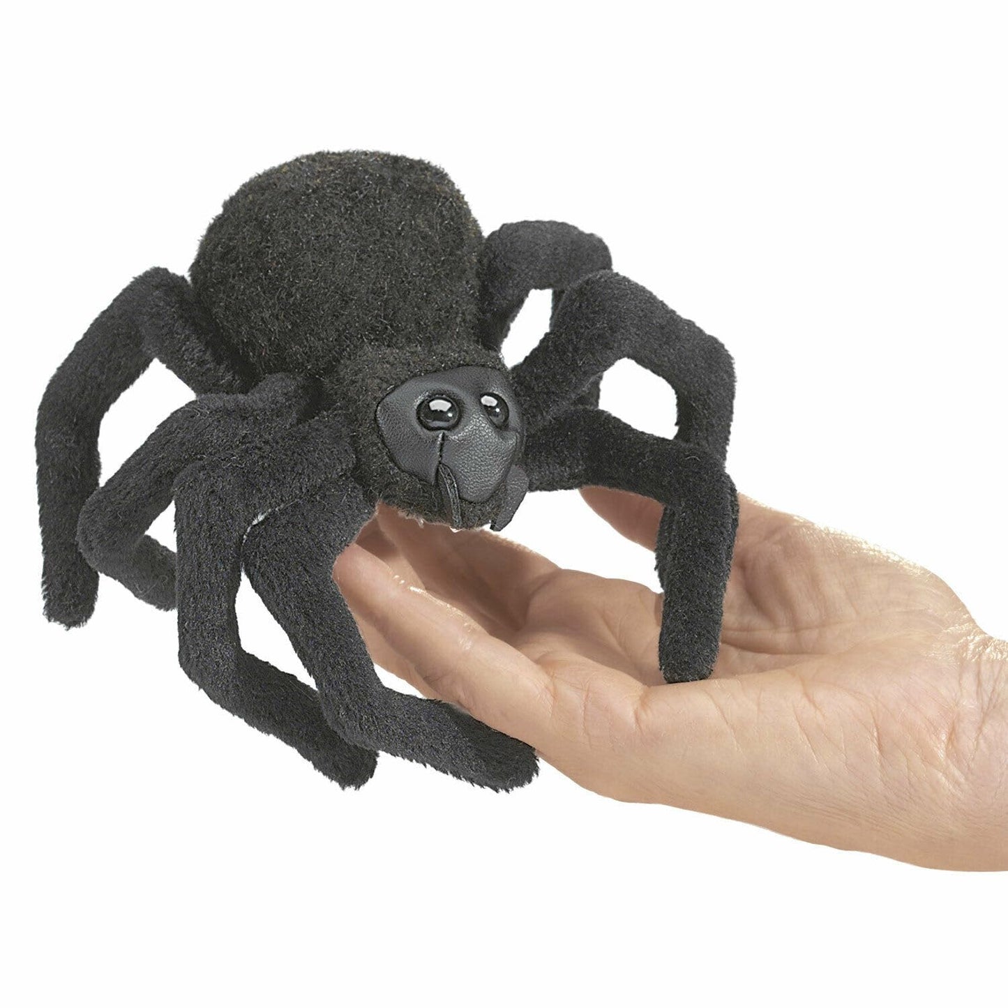 Folkmanis Mini Spider Finger Puppet, Black, 1 EA