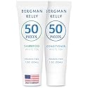 Bergman Kelly - Travel Shampoo and Conditioner Set - 1 fl oz, 100 Pieces, White Tea - Delight Your Guests with Revitalizing and Refreshing Hotel