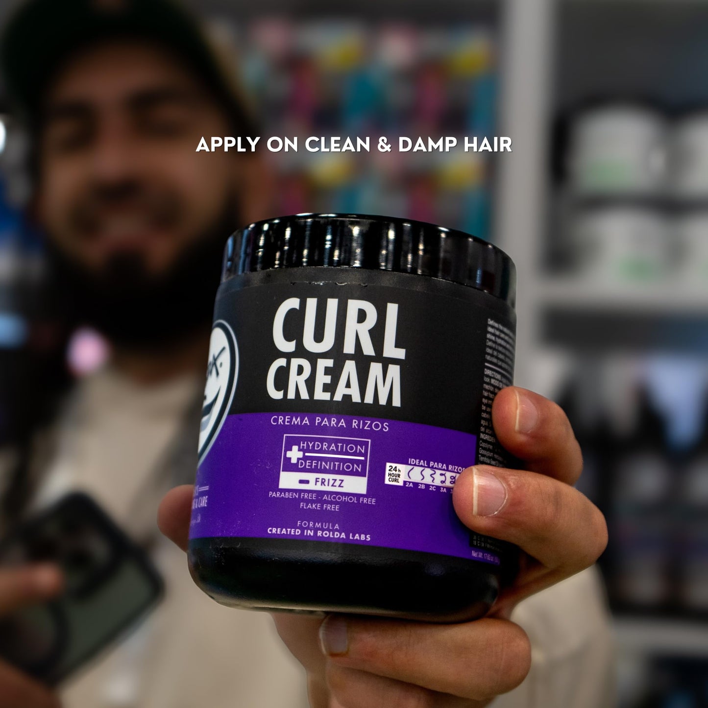 Rolda Curl Cream - Curly Hair Products for Men - Anti Frizz Curl Defining Cream with Oil Blend - Hydrates, Enhances Shine & Texture - Nourishes Beauty and Personal Care Rolda