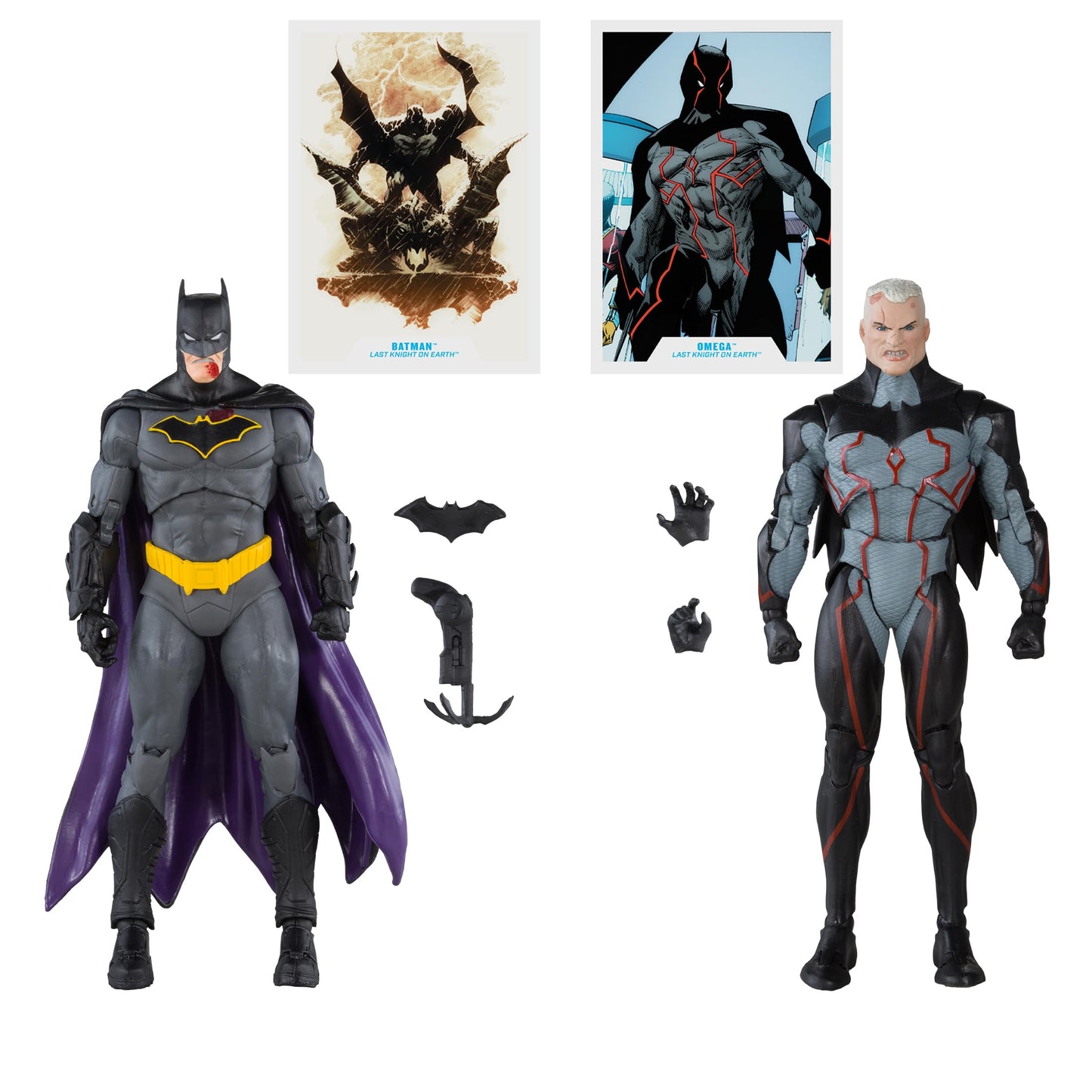 DC Multiverse McFarlane Toys Omega vs Batman 2pk