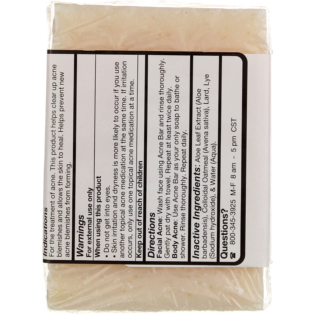 GRANDMAS 64012 Acne Bar - Normal Skin 6 pack6