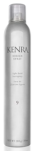 Kenra Professional Design Spray 9 | Light Hold Hairspray | Tames Frizz & Flyaways | Lightweight, Brushable Formula | All Hair Types | 10 oz