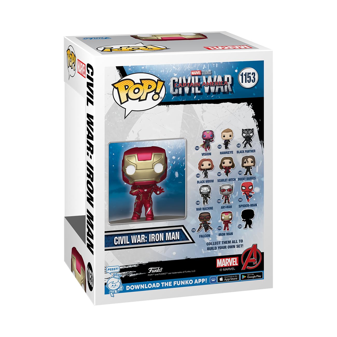 Funko POP! Marvel: Civil War Build A Scene - Iron Man - Captain America - Collectable Vinyl Figure - Gift Idea - Official Merchandise - for Kids…
