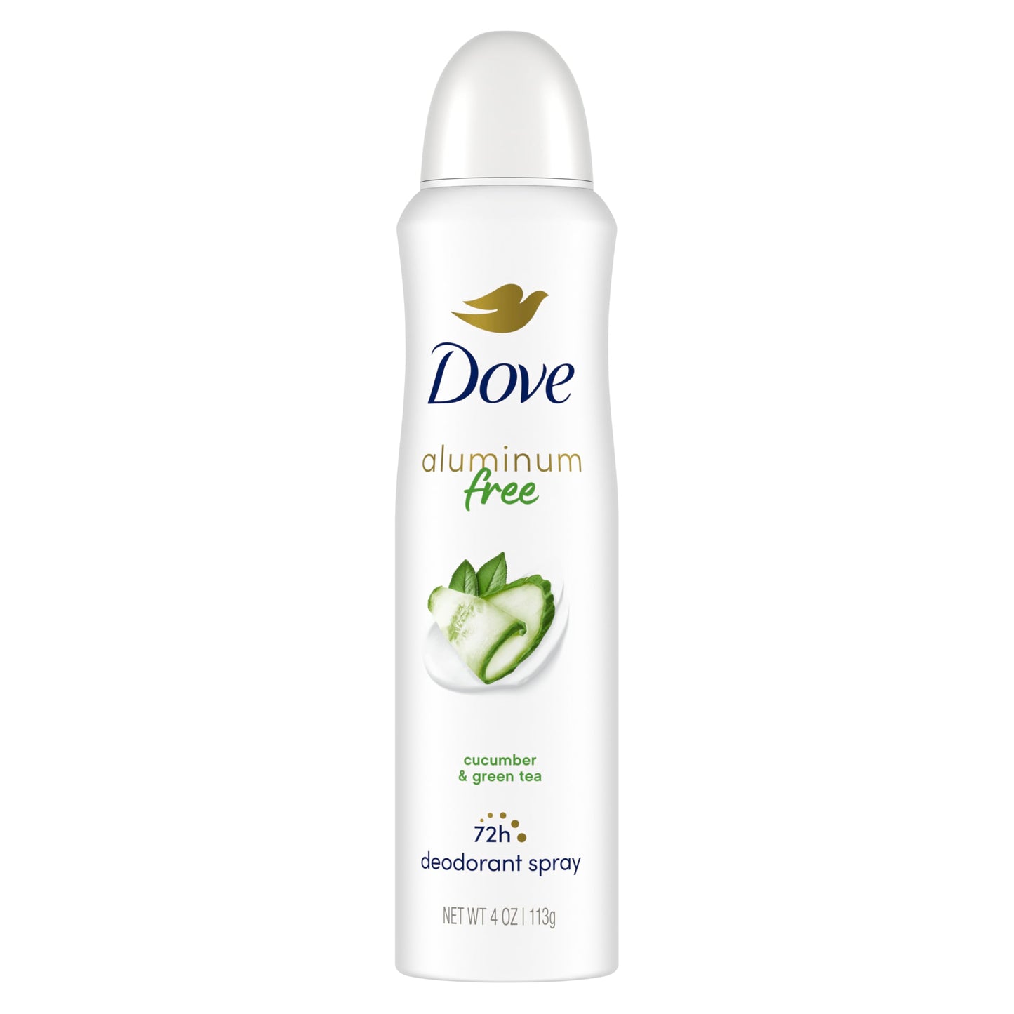 Dove Aluminum Free Deodorant Spray for Women Cucumber & Green Tea 72 hour odor protection 4 oz Beauty and Personal Care Dove