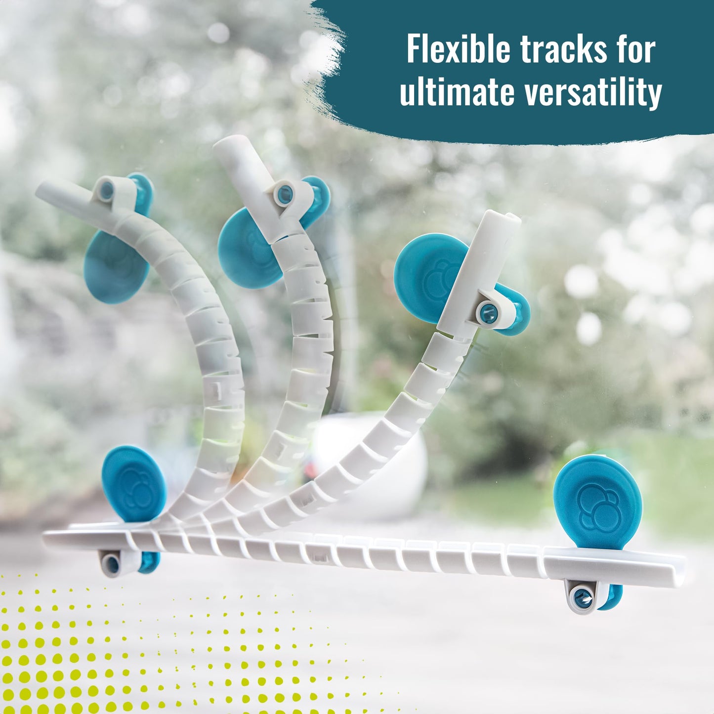 Gecko Run Marble Run Deluxe Starter Set – Vertical Tracks with Loops & Trampoline Tricks, Fast Setup with Nano-Adhesive Pads by Thames & Kosmos