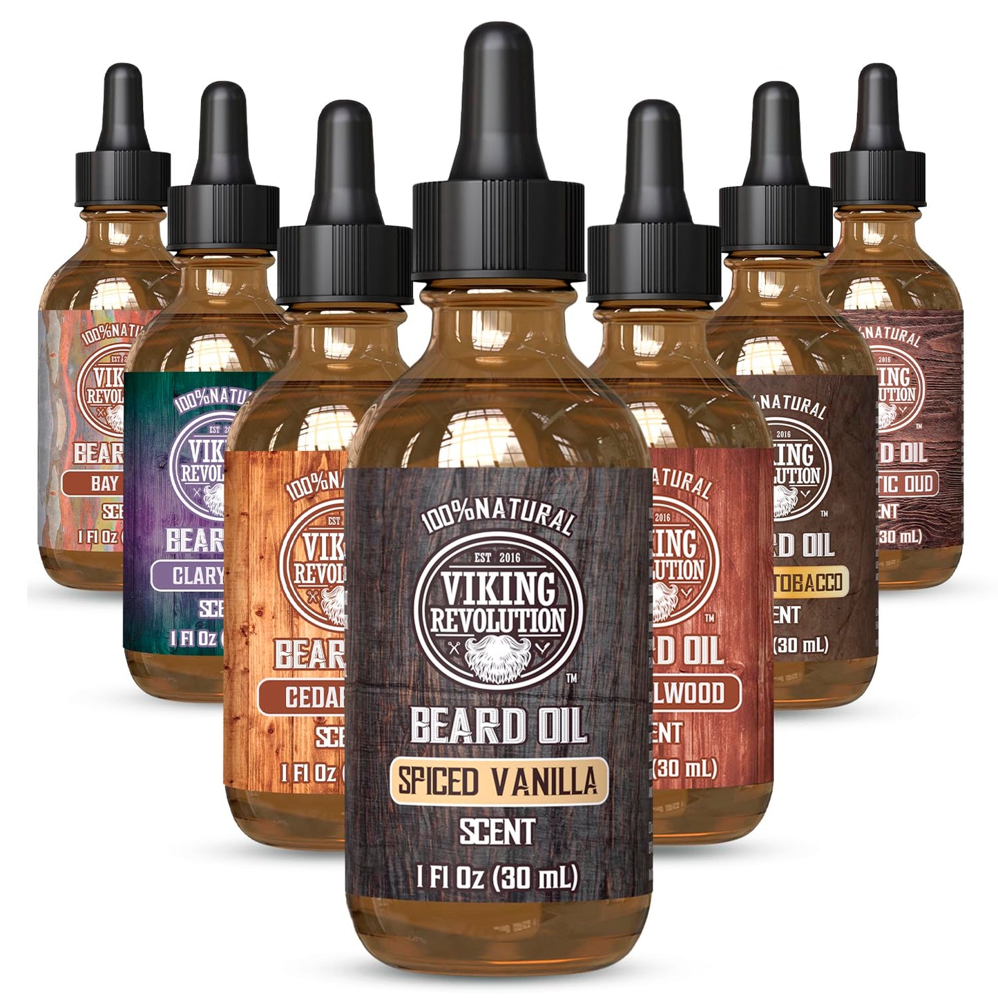 Viking Revolution Beard Oil for Men - Natural Mens Beard Oil with Argan Oil and Jojoba Oil - Beard Softener,Strengthens and Moisturizes - Beard Beauty and Personal Care Viking Revolution