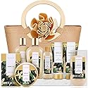 Spa Luxetique Spa Gift Baskets for Women - Vanilla Bath Set with Bubble Bath, Body Lotion Gift Set, Vanilla Spa Set, Birthday Woman Gifts, Mothers Day