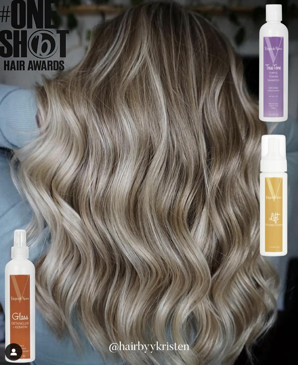 Virgo De Novo Lift Styling Foam, Alcohol-Free Volumizing Hair Foam for Root Lift and Fullness, Flexible Styling Control, Non-Sticky, Color-Safe, Vegan
