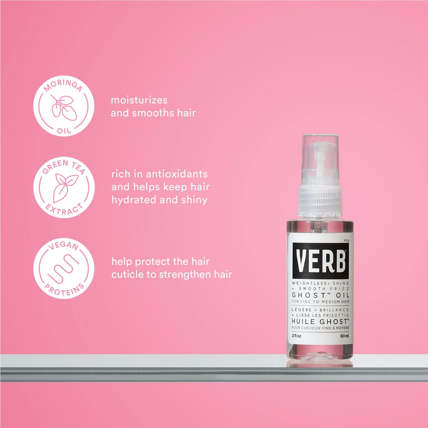 VERB Carry-on Friendly Kit, 4 pc - Bestsellers for Smooth Shine + Weightless Finish + Reduce Frizz