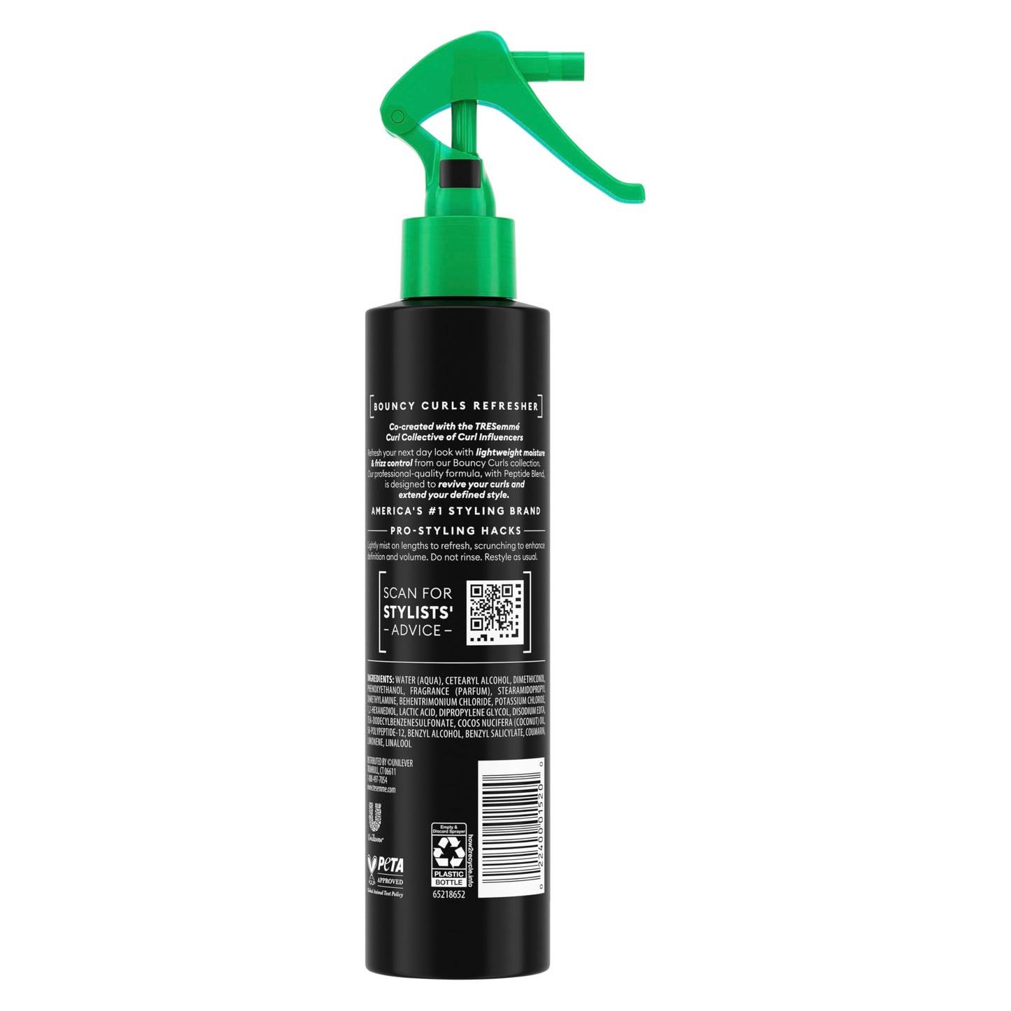 TRESemmé Leave-In Refresher 1 ct Bouncy Curls for a 2nd Day Curl Activation, with Peptide Blend, 6.7 fl oz
