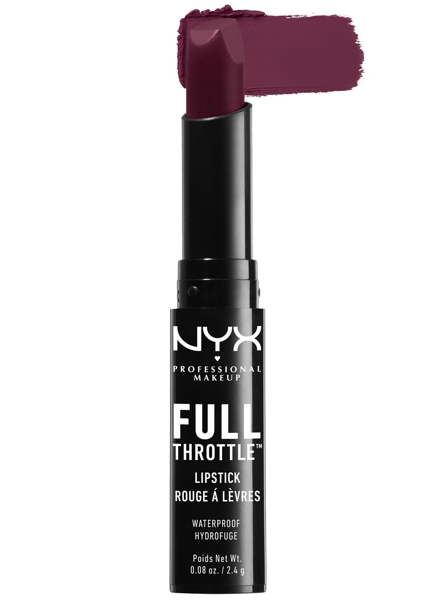 NYX Nyx cosmetics full throttle lipstick night crawler