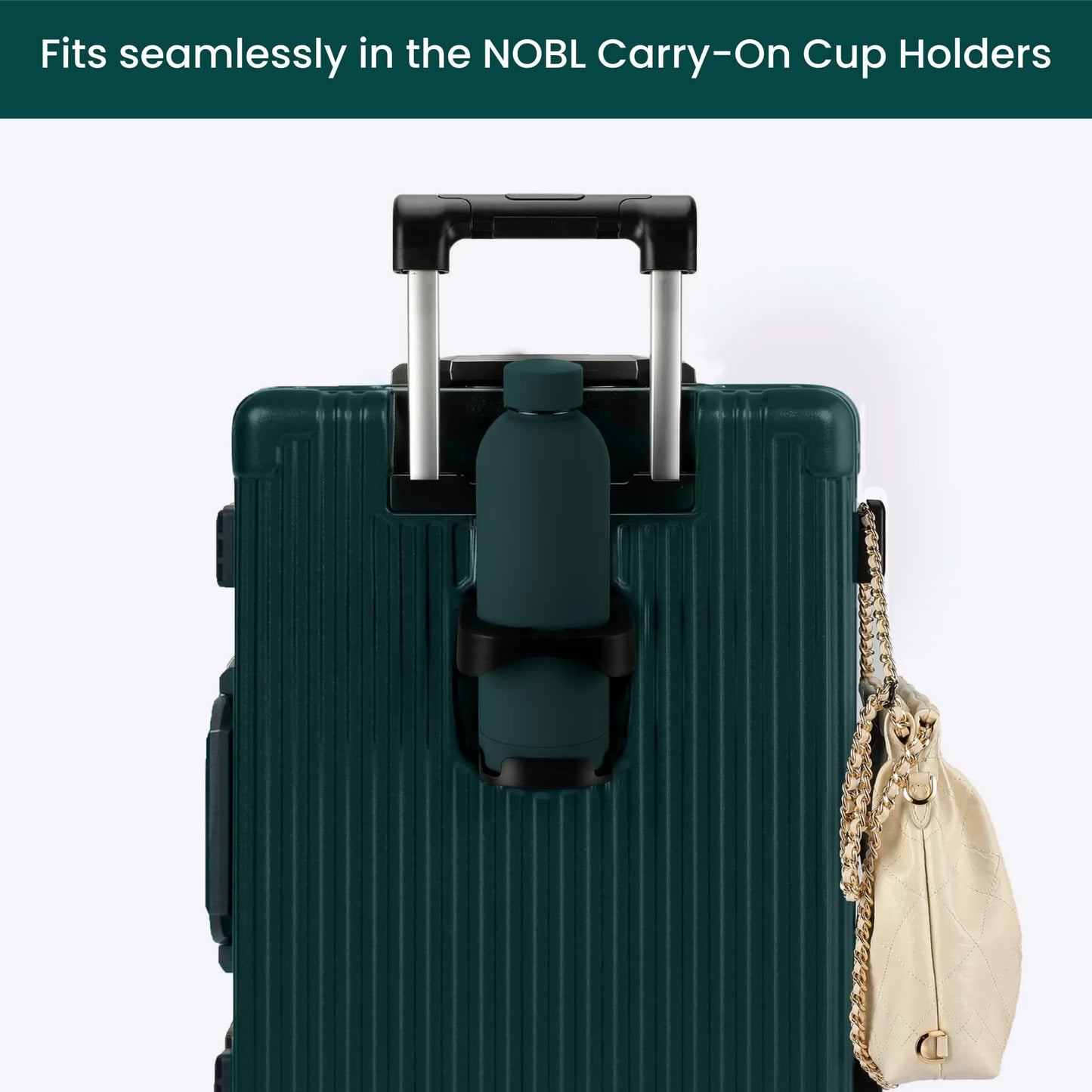 NOBL Stainless Steel Water Bottle,17 oz, 500 ml, Double Wall Vacuum Insulation, Sealed Thermos Bottle Keeps Drinks Cold 24 Hrs & Hot 12 Hrs, Leak