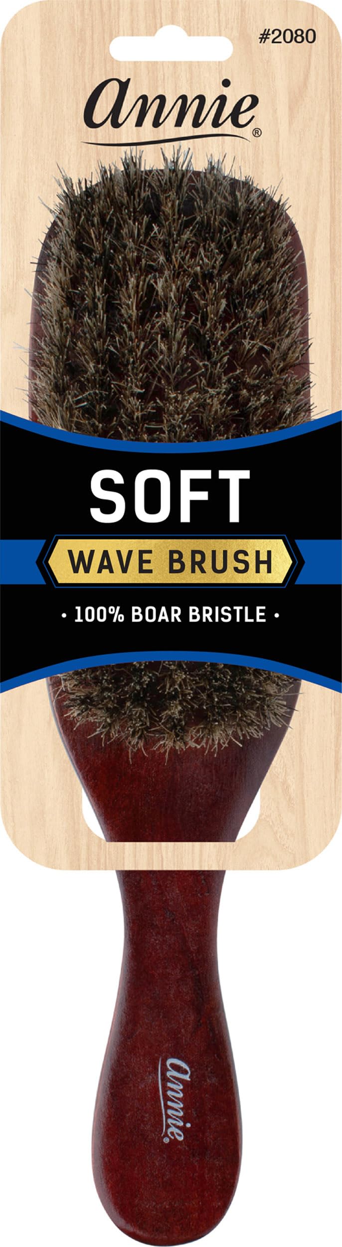 SOFT 100% PURE BOAR BRISTLE WAVE HAIR BRUSH DURAG MAN by Annie