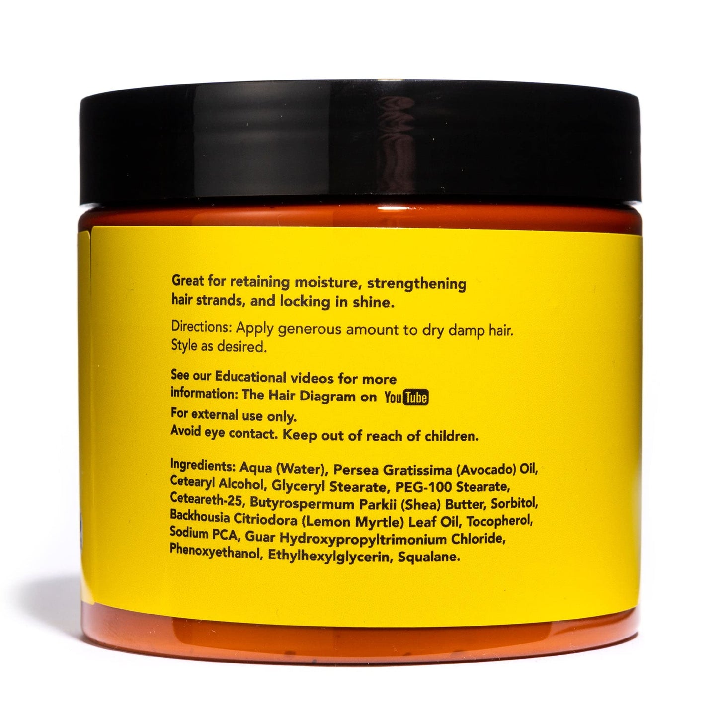 The Hair Diagram - Ashley Marie Moisture Control Curl Cream with Avocado & Sunflower Oil - Natural Ingredients - Anti Frizz Curly Hair Styling Cream