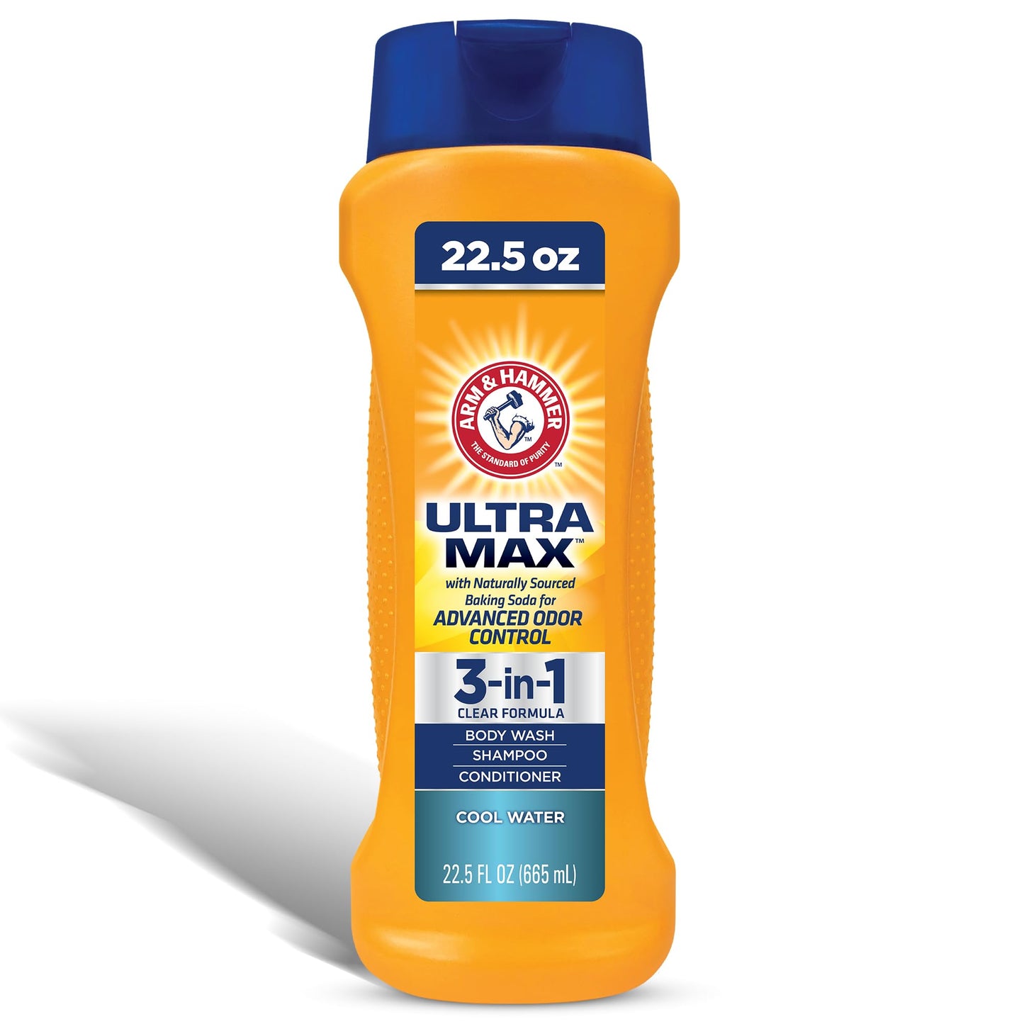 Arm & Hammer Essentials Mens Body Wash - Ultra Max 3-in-1 Cool Water 22.5oz - Mens Shampoo Conditioner Body Wash Beauty & Personal Care Arm & Hammer