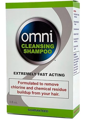 Omni Detoxifying Hair Cleansing Shampoo- Fast Acting Anti Residue Shampoo - Scalp Clarifying Formula for Dry Hair - Anti Chlorine Post Swim Shampoo, 1