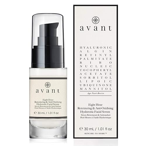 Avant | Hyaluronic Acid Face Serum | Works Against Ageing, Dark Spots & Hydrates | Eight-hour Anti-Oxidising & Retexturing Hyaluronic Facial Serum