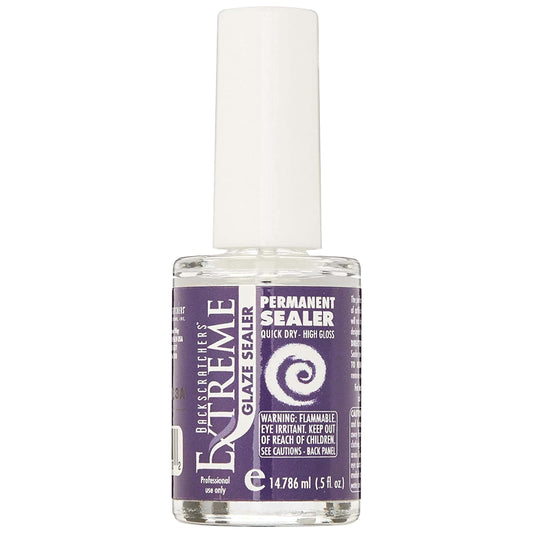Backscratchers Extreme Permanent Glaze Sealer - Clear Permanent Top Coat - Long Lasting - High Gloss and Quick Dry