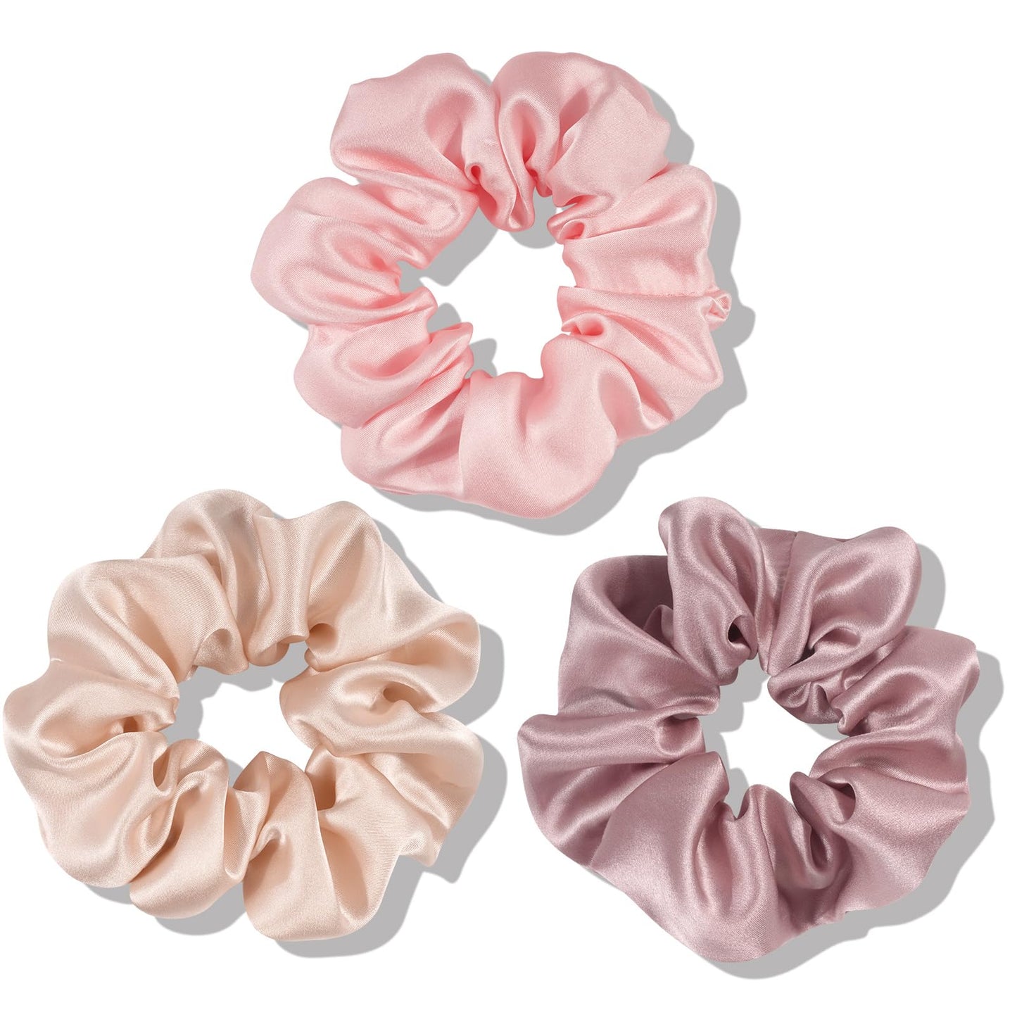 OLESILK 100% Mulberry Silk-Scrunchies for Hair Sleep, Women Grils Silk Hair Ties for Frizz & Breakage Curly Hair, No Damage, Elastics Ponytail Holder Beauty and Personal Care OLESILK Default Title