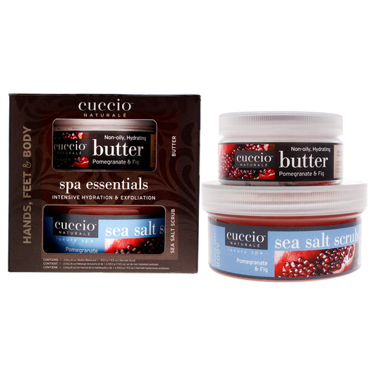 Cuccio Naturale Spa Essential Kit - Infused With Essential Oils That Dissolve Quickly - Leaves Skin Feeling Soft And Polished All Day - Healthy Beauty & Personal Care Cuccio