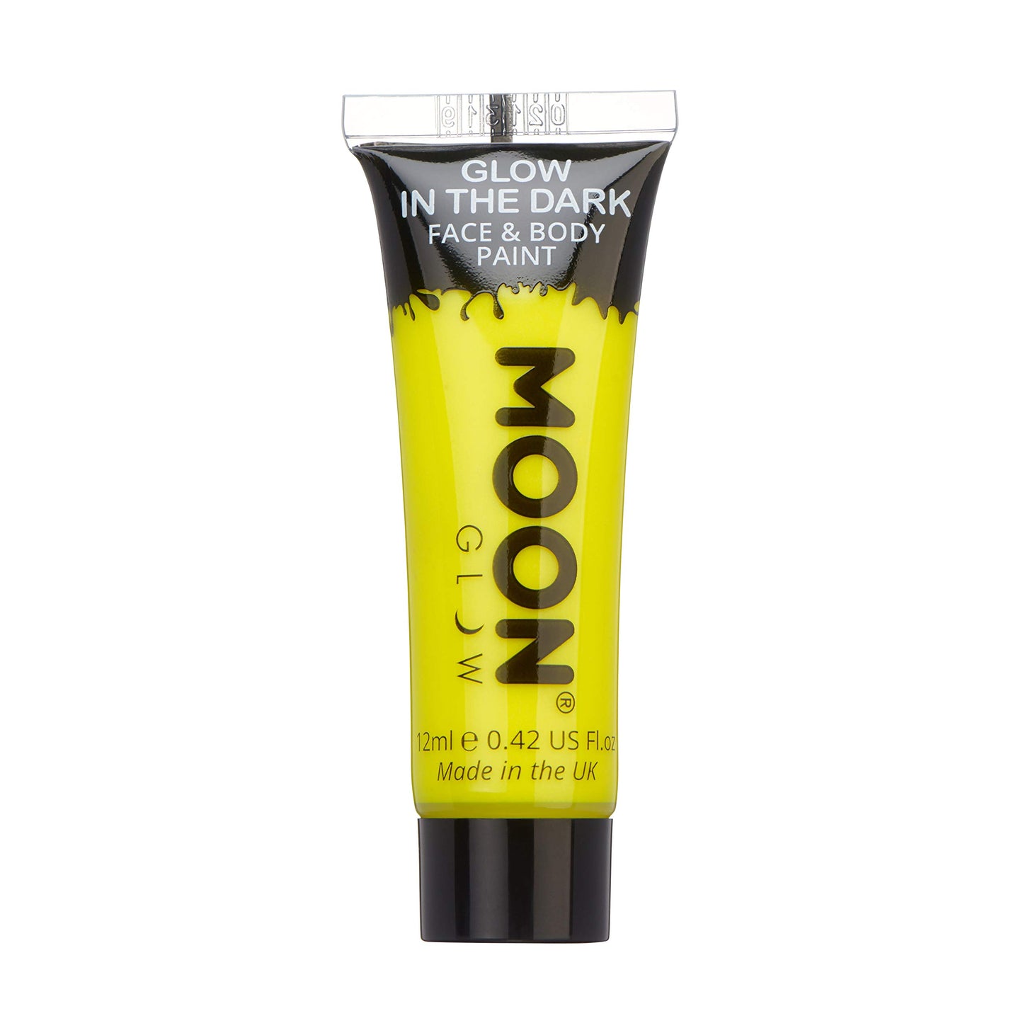 Moon Glow - Glow in the Dark Face & Body Paint - 0.42oz Yellow - Phosphorescent - Charge to Glow