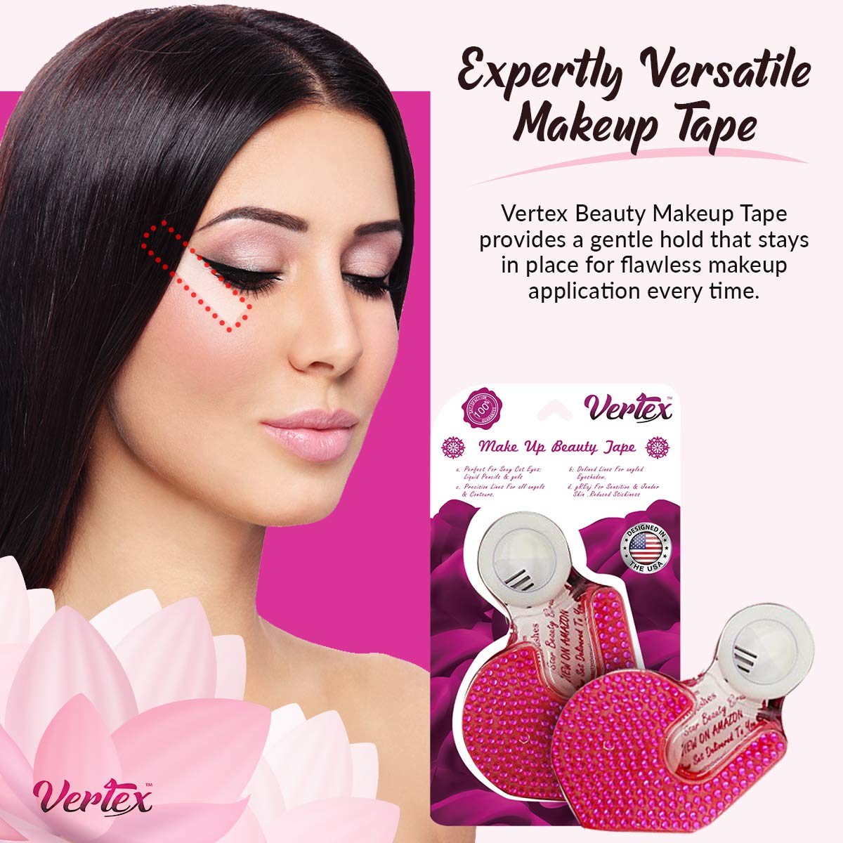 Makeup Tape Eyeliner Stencils Pencil Liquid Liner Wing Tips Firm Hold Clean Edge Eyeshadow Lines Palette Primer Cream Real Beginners Techniques Use