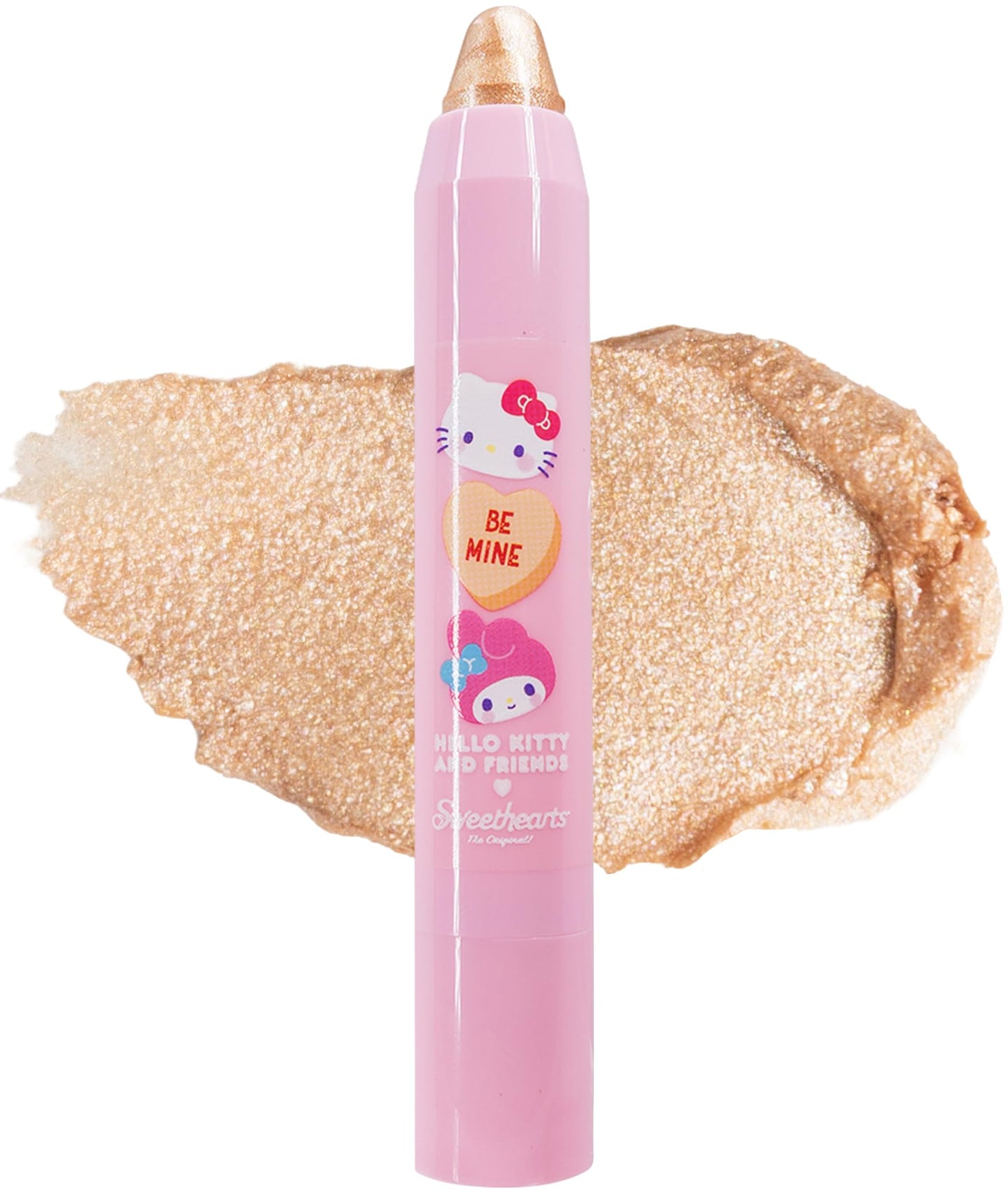The Crème Shop x Hello Kitty & Friends x Sweethearts Stick Highlighter, Makeup for Glass Skin, Gift Idea for Teens (Be Mine)