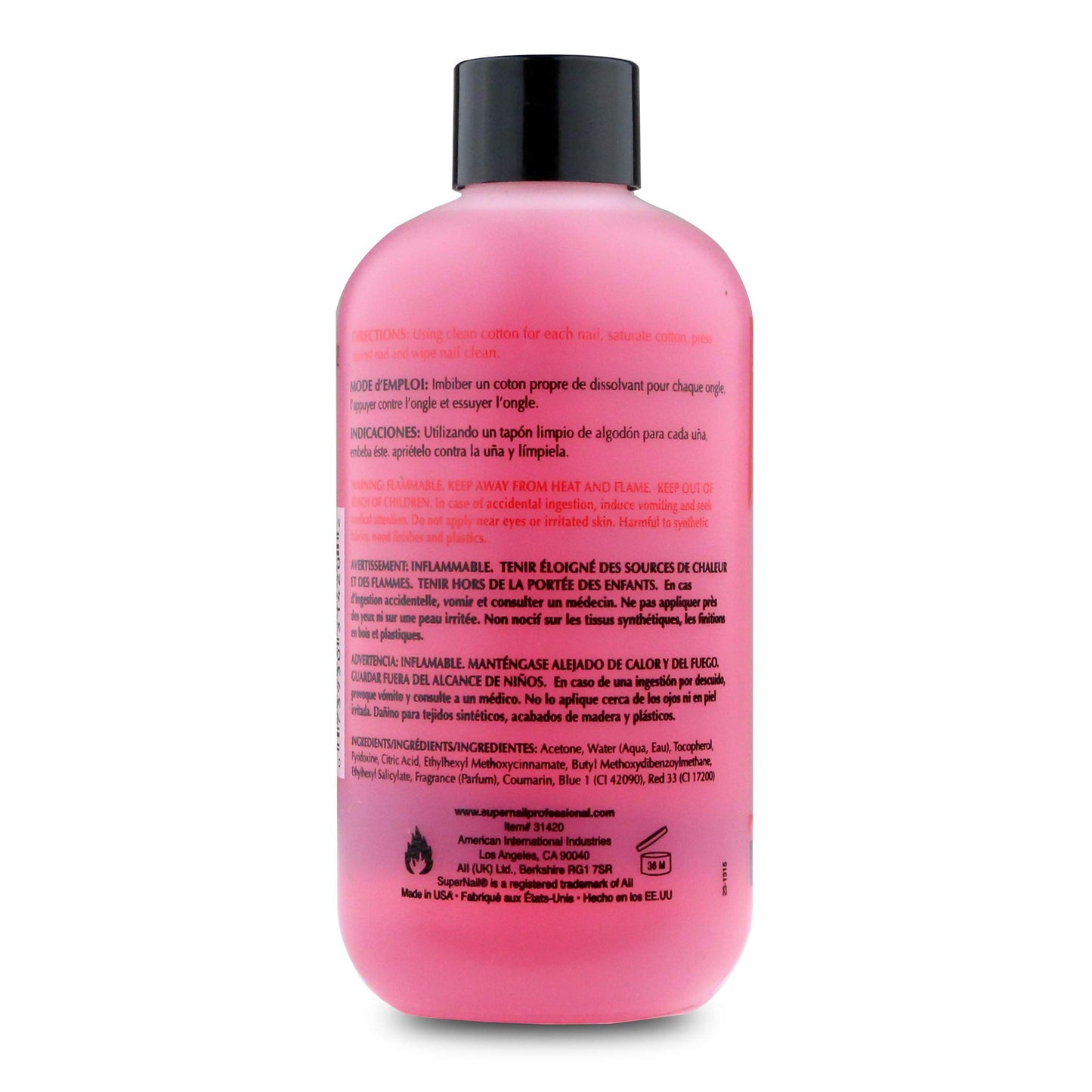Super Nail Non-Abrasive Polish Remover 8 oz Beauty & Personal Care SuperNail