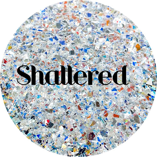 Silver Shards Irregular Cut Glitter Shape Polyester Glitter | Craft Glitter | Glitter for Arts & Crafts | Tumblers | Cosmetics | Nails | Epoxy Resin
