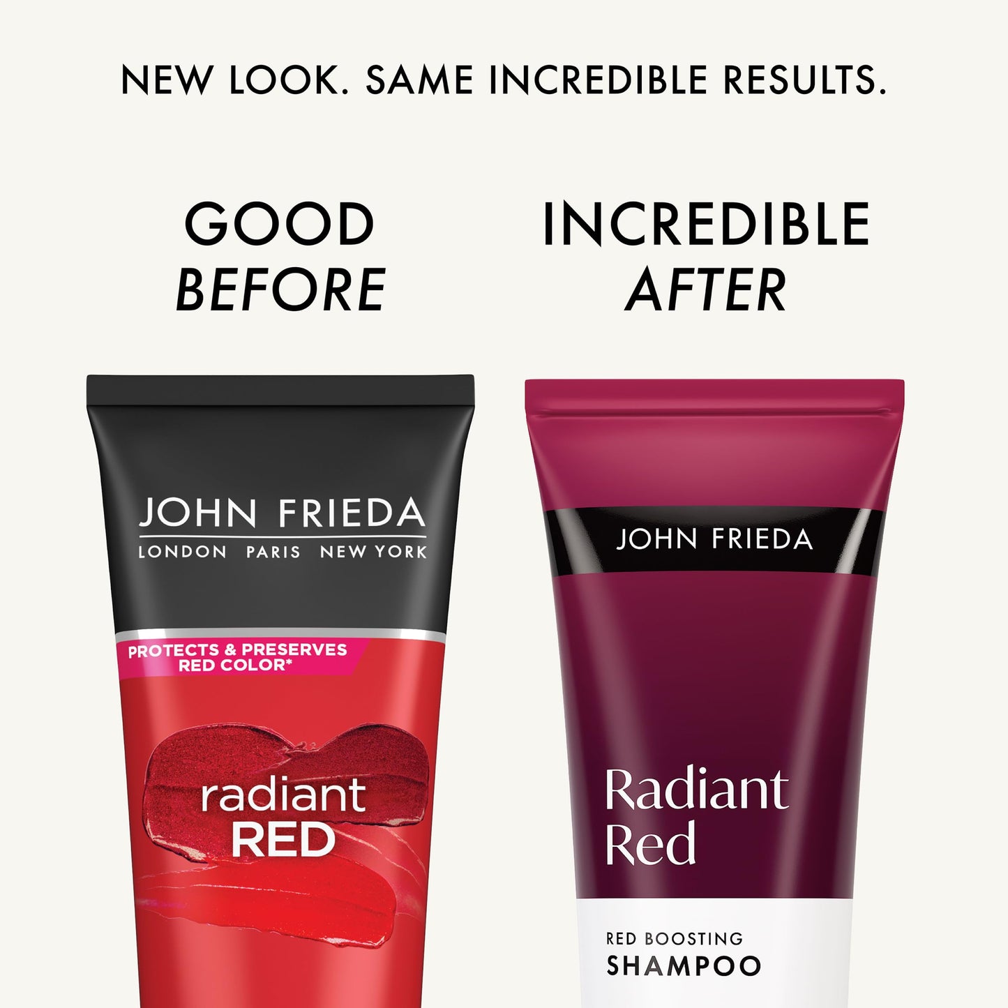 John Frieda Radiant Red Boosting Shampoo and Conditioner Bundle, Red Hair Shampoo and Conditioner, 8.3 Fl Oz, Pack of 2
