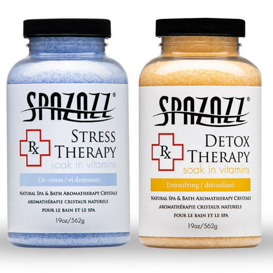 Spazazz Aromatherapy Spa and Bath Crystals 2Pk - Detox/Stress Therapy Beauty and Personal Care Spazazz