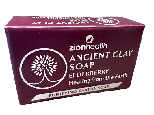 Zion Health Clay Soap Elderberry 6 oz Bar Beauty & Personal Care Zion Health