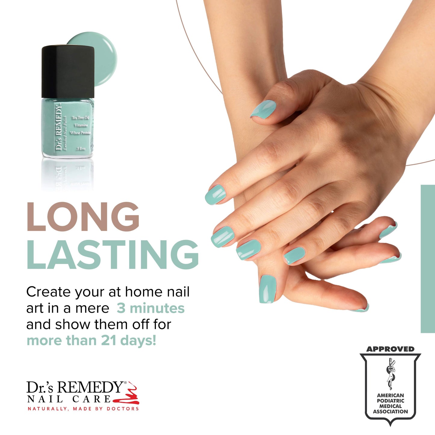 Dr’s Remedy Enriched Nail Polish: Non Toxic, All Natural, and Organic - Doctor Formulated: Strengthens, Restores, Heals, and Protects '24-Free'