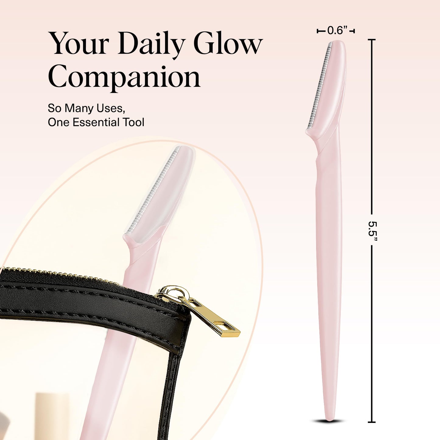 Kitsch Dermaplane Razor for Women Face - Face Razors for Women & Men, Eyebrow Trimmer & Face Shaver - Exfoliating Facial Razor & Skin Care Tool Beauty and Personal Care Kitsch