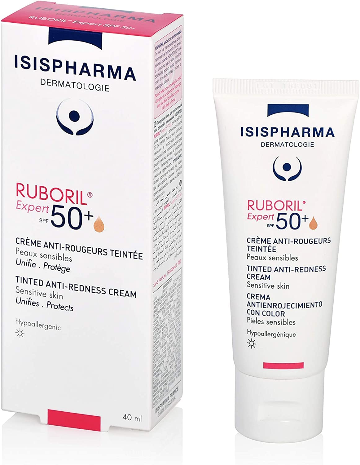 Ruboril 50+ Expert SPF 50, 40 ml, Isispharma