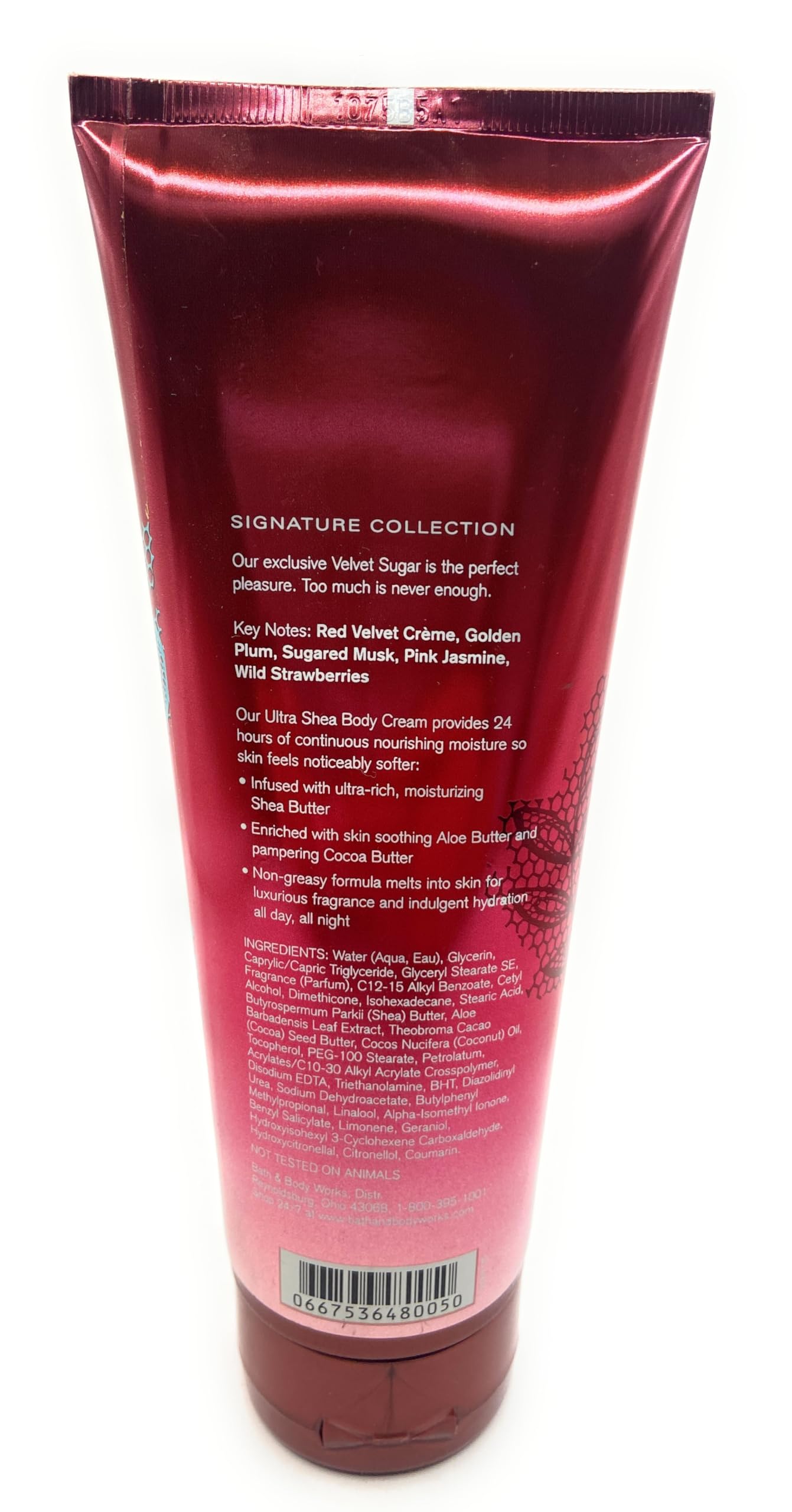 Bath and Body Works Velvet Sugar 24 Hour Moisturizing Body Cream - 8 oz / 226 g