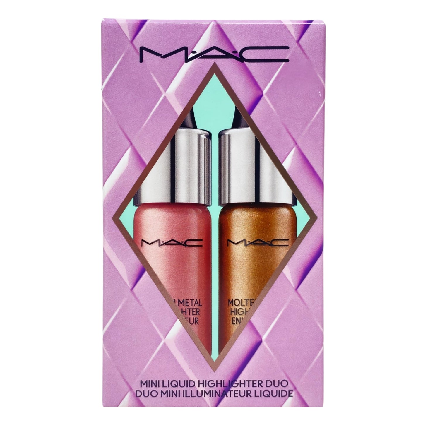 M·A·C Cosmetics Holiday Exclusive Surreal Shine Mini Highlighter Duo - Sugar Plum Pink and Freezing Gold