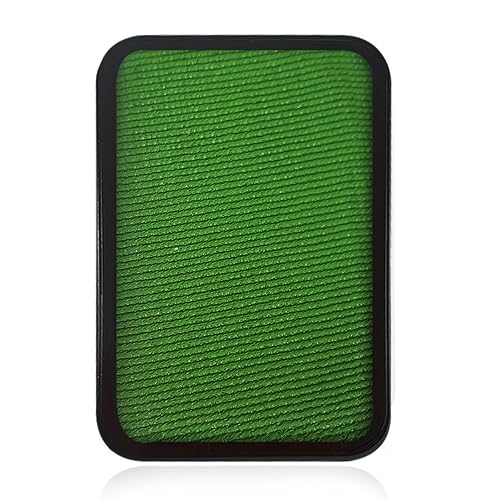 Kraze FX Face Paint Palette Refill - Green Face Paint (10 gm) - Hypoallergenic Non-Toxic Water Activated Professional Halloween Face & Body Painting