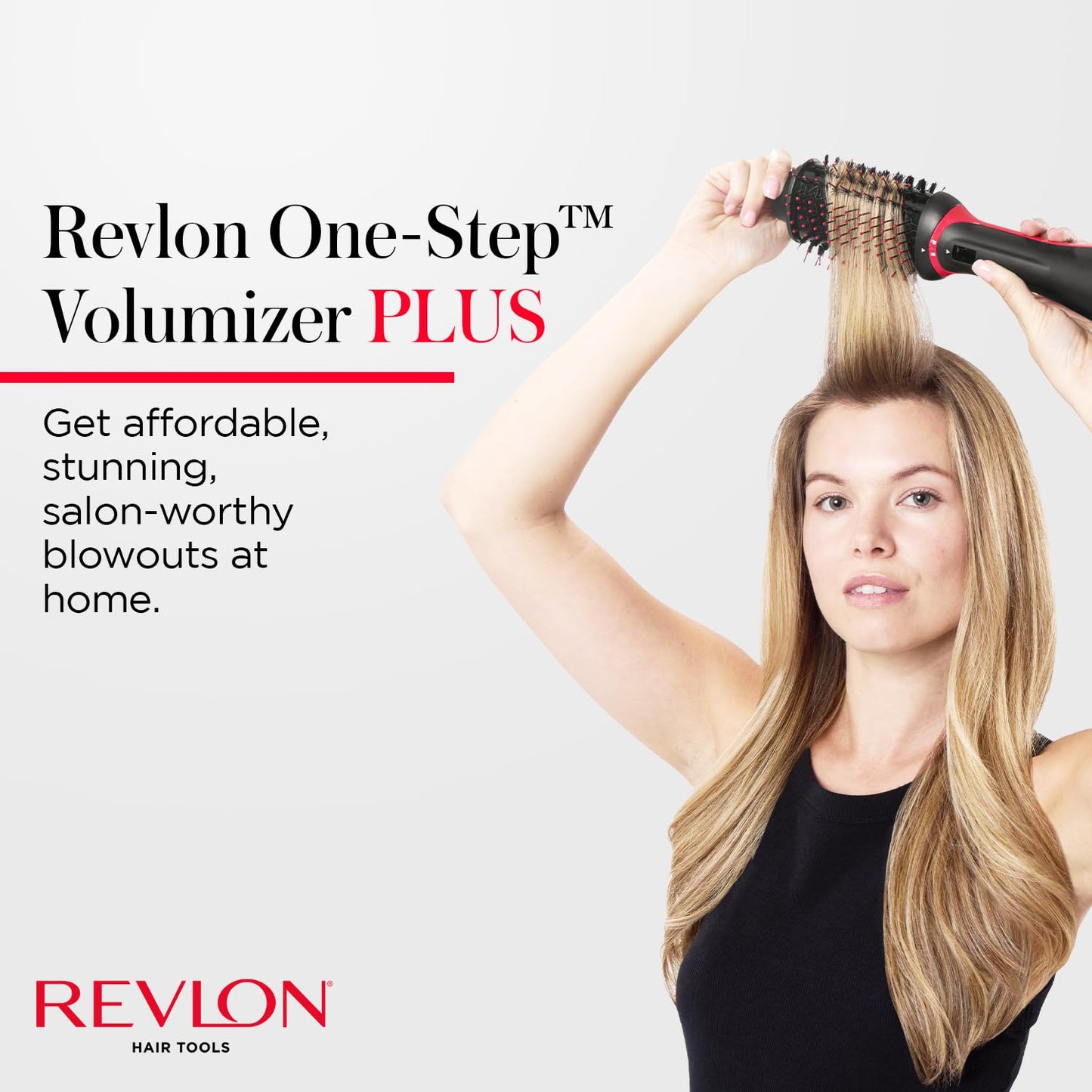 REVLON One Step Volumizer PLUS Hair Dryer and Styler - More Volume, Less Damage, and More Styling Control for Easy and Fast Salon-Style Blowouts, Plus