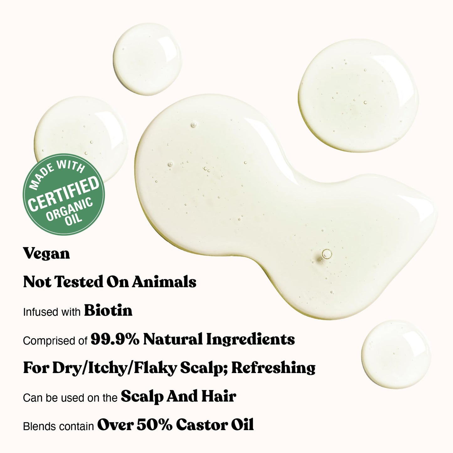 Red by Kiss Professional 99.9% Natural Hair Oil, Organic Vegan Oil Blend for Dry & Itchy Scalp Relief, Hydrating Biotin Infused, Nourish Add Shine