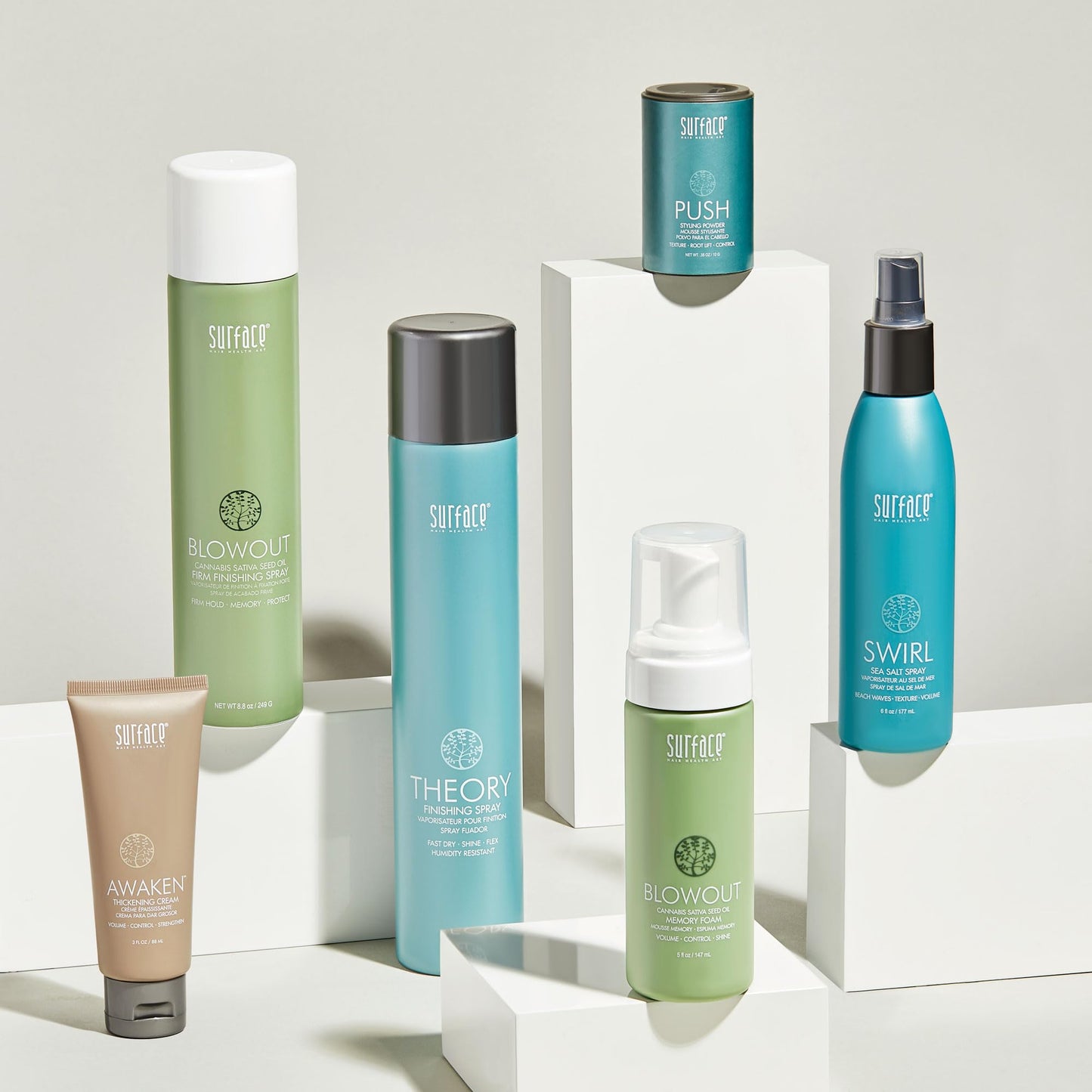 SURFACE Hair Theory Firm Finishing Spray, Strong Hold Styling Hairspray - All Day and Night Lasting Control,10 oz (Packaging may vary)