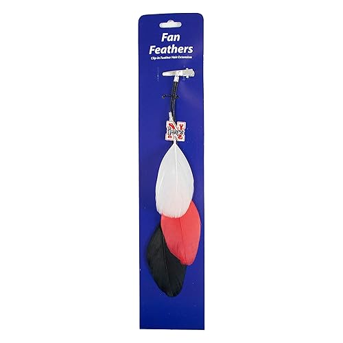 Littlearth NCAA Nebraska Cornhuskers Feather Hair Clip