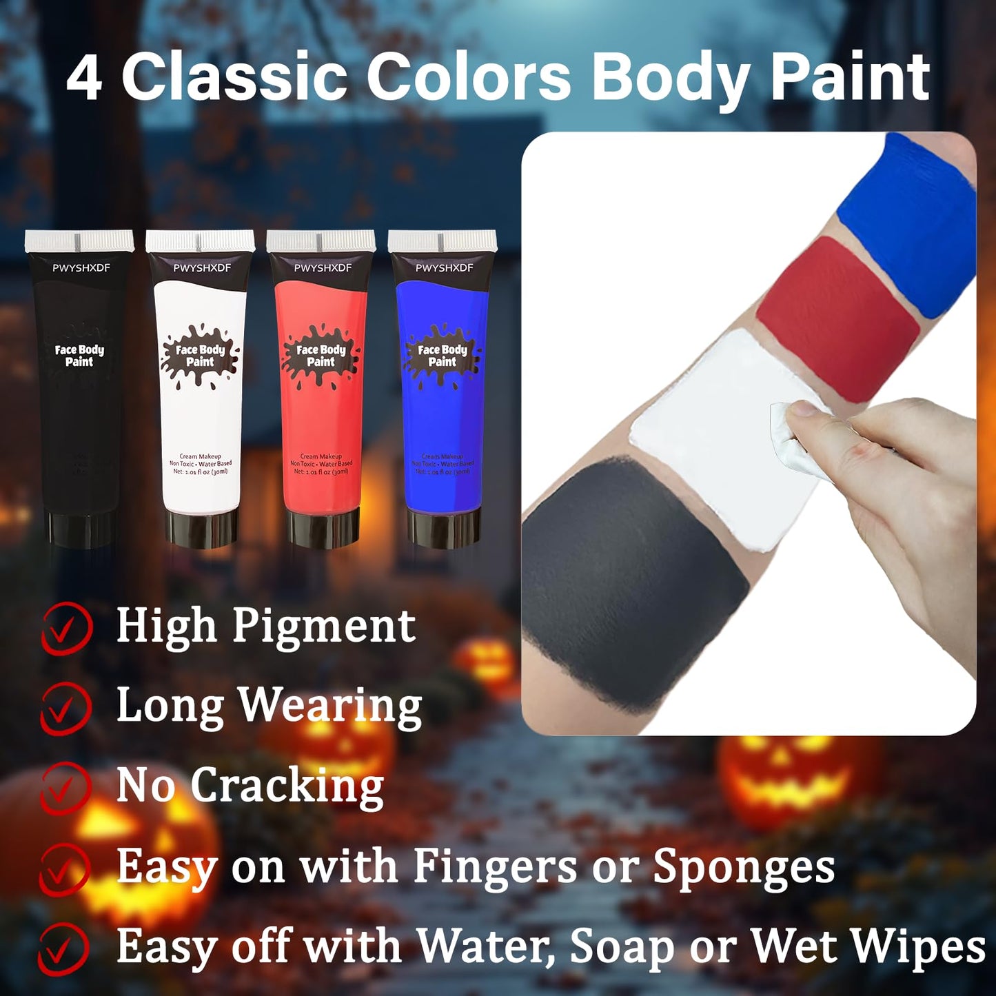 2 Colors Face Body Paint