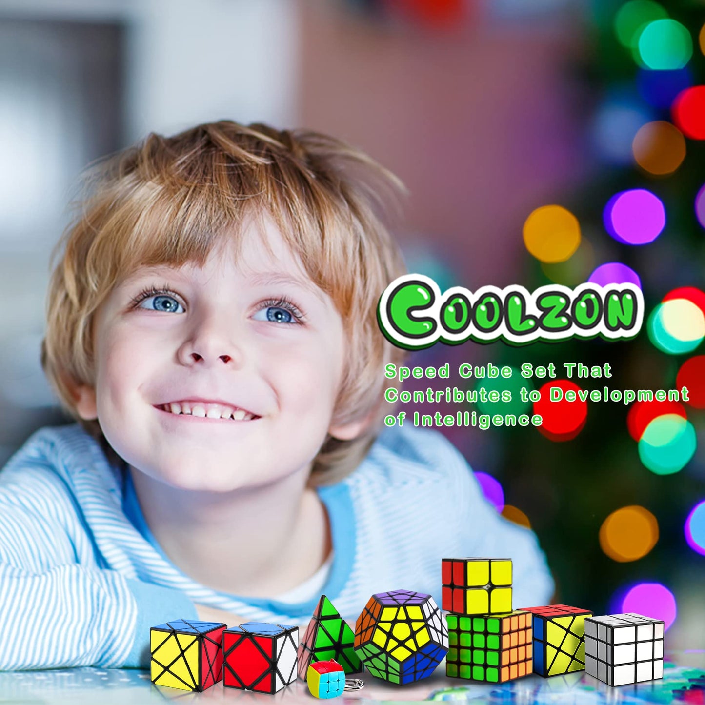 Speed Cube Set – 9-Pack Magic Cubes Including Pyraminx, 2x2, 3x3, 4x4, Megaminx, Mirror, Mini 3x3, Skewb & Fenghuolun, Puzzle Toy for Kids & Adults