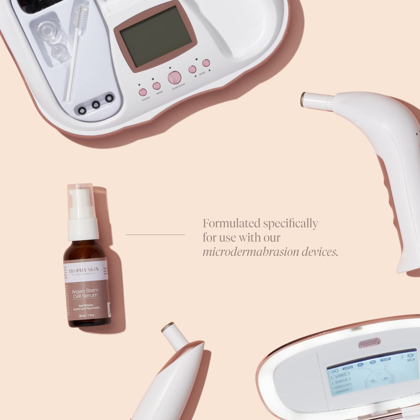 Trophy Skin Argan Stem Cell Serum - Topical Age-Defying Skin Hydrator with Hyaluronic Acid and Argan Oil to Soothe, Nourish, and Rejuvenate Face