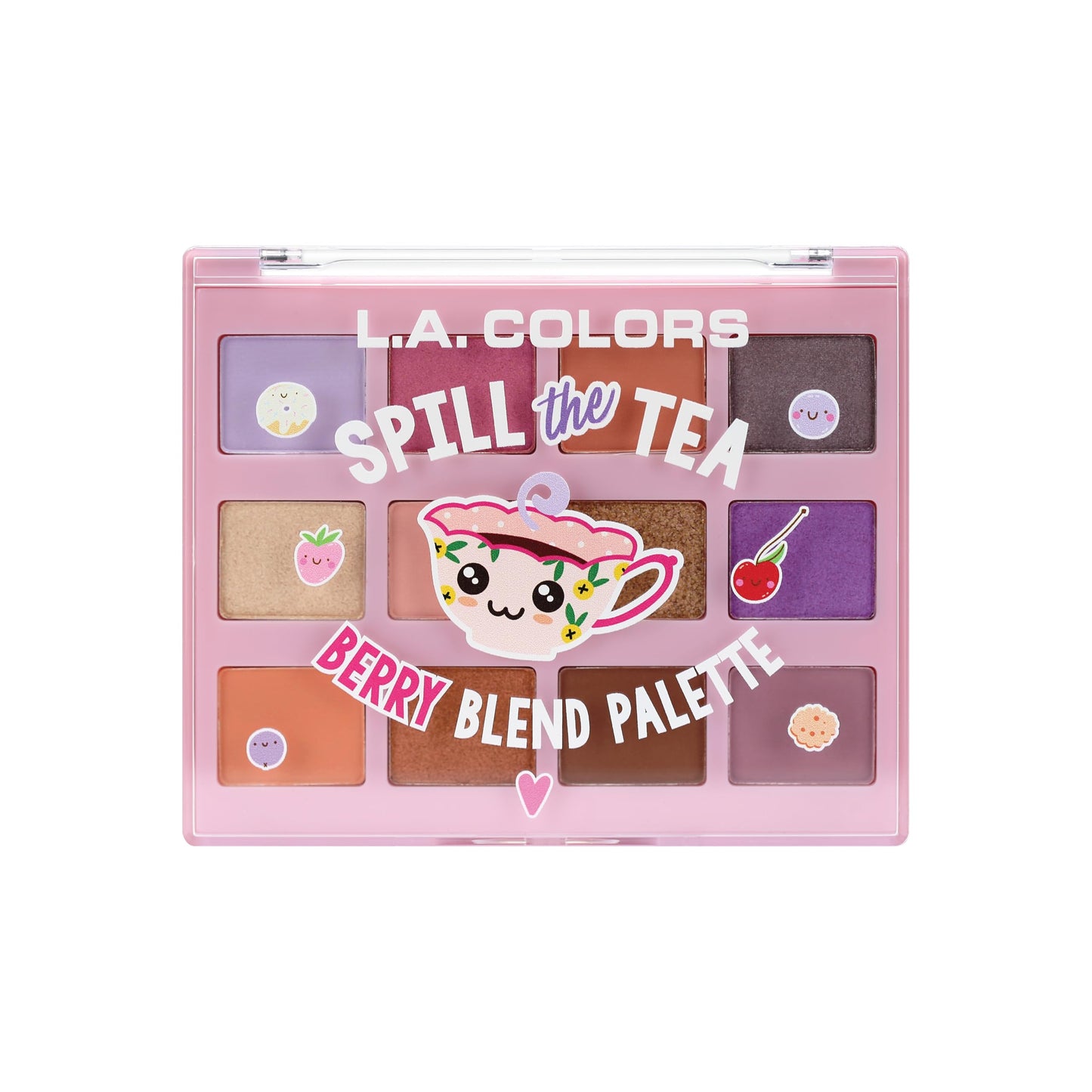 L.A. COLORS Let's Talk Tea Eyeshadow, Berry Blend CES433