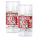Onyx Professional Cracked Heel Repair Balm Stick for Dry Cracked Feet Treatment, Coconut Scent, 2 pack - Moisturizing Foot Balm, Rolls On, No Mess
